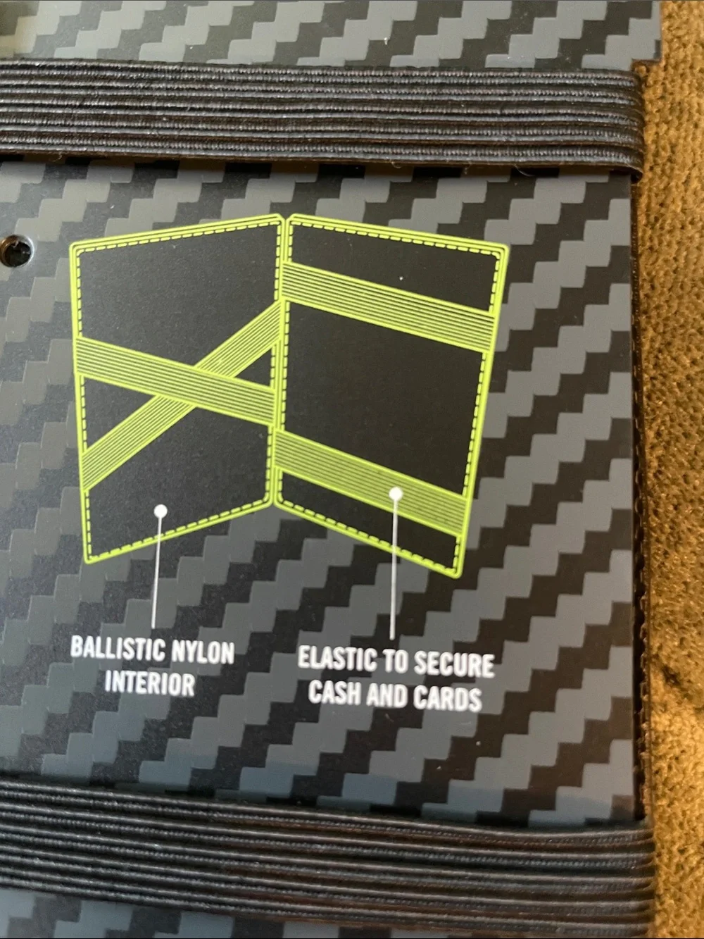 Nike Tech Essential Magic Wallet yellow black NWT